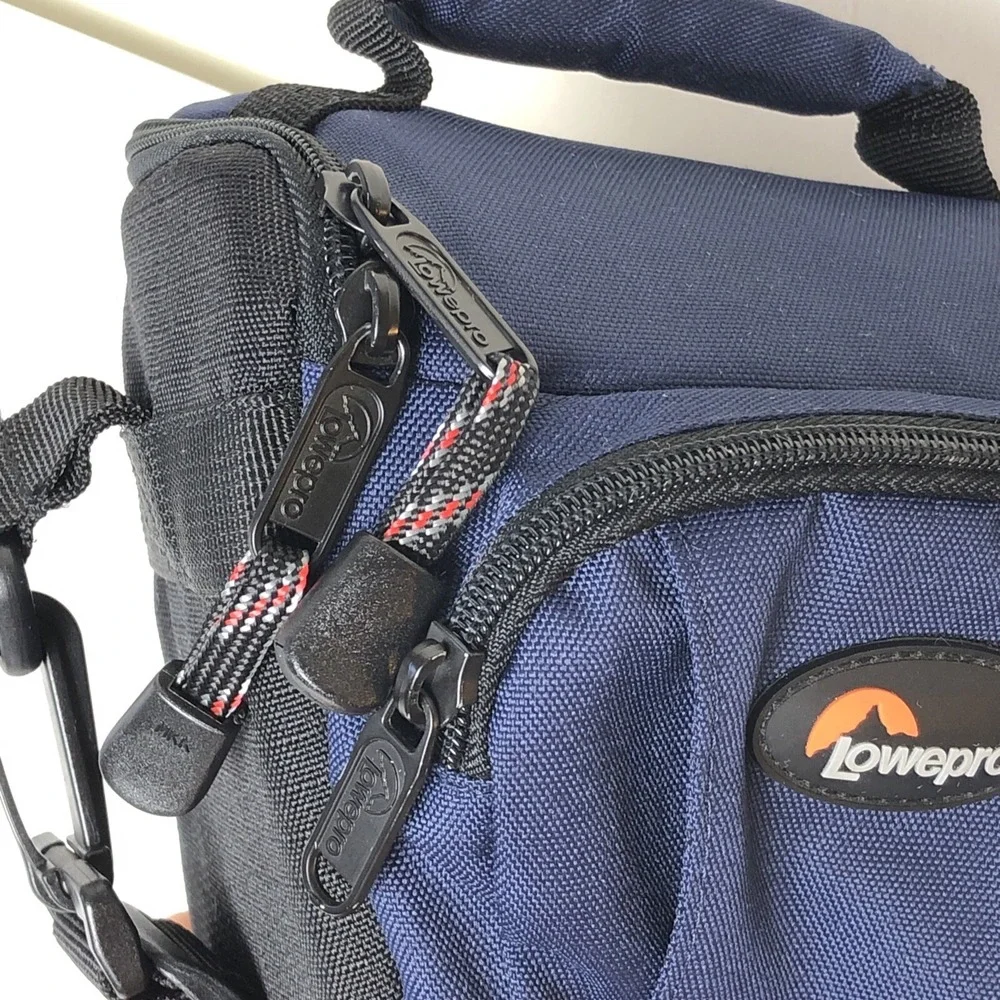 Lowepro TLZ Mini Topload Zoom DSLR Blue Camera Holster Bag w/ Adjustable Strap